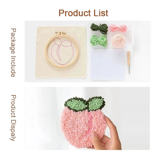 Craft Punch Needle Coasters Kit